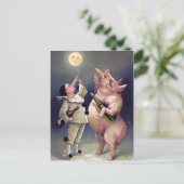 Vintage-kerstBriefkaart Briefkaart (Staand voorkant)