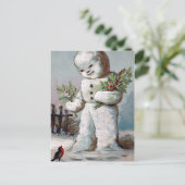 Vintage-kerstBriefkaart Briefkaart (Staand voorkant)