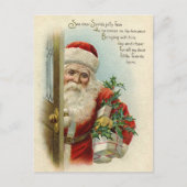 Vintage-kerstBriefkaart Briefkaart (Voorkant)