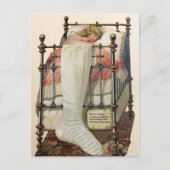 Vintage-kerstBriefkaart Briefkaart (Voorkant)