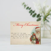 Vintage-kerstBriefkaart Briefkaart (Staand voorkant)