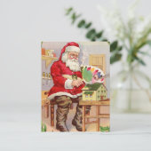 Vintage-kerstBriefkaart Briefkaart (Staand voorkant)