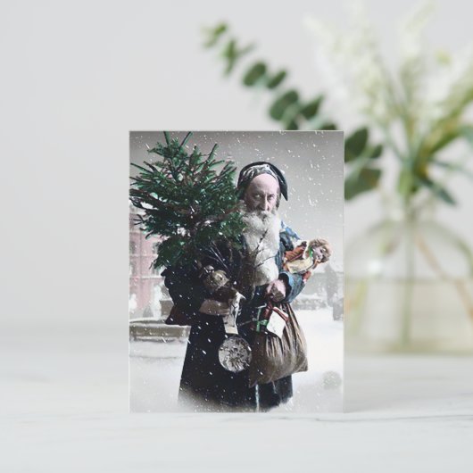 Vintage-kerstBriefkaart Briefkaart (Staand voorkant)