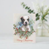 Vintage-kerstBriefkaart Briefkaart (Staand voorkant)
