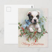 Vintage-kerstBriefkaart Briefkaart (Voorkant / Achterkant)