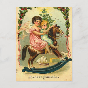 Vintage-kerstBriefkaart Feestdagenkaart