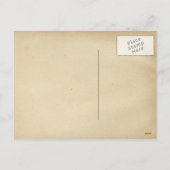 Vintage-kerstbriefkaart Feestdagenkaart (Achterkant)