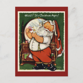 Vintage-kerstBriefkaart Feestdagenkaart