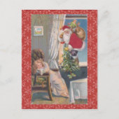 Vintage-kerstBriefkaart Feestdagenkaart (Voorkant)