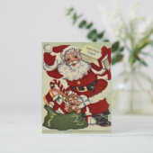 Vintage-kerstBriefkaart Feestdagenkaart (Staand voorkant)