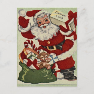 Vintage-kerstBriefkaart Feestdagenkaart