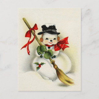 Vintage-kerstbriefkaart Feestdagenkaart