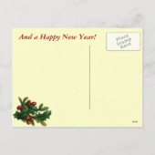 Vintage-kerstBriefkaart Feestdagenkaart (Achterkant)