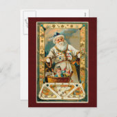 Vintage-kerstBriefkaart Feestdagenkaart (Voorkant / Achterkant)