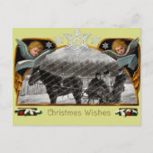 Vintage-kerstBriefkaart Feestdagenkaart (Voorkant)