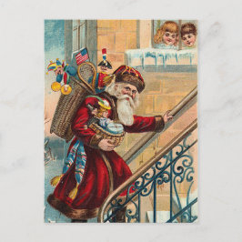 Vintage-kerstBriefkaart Feestdagenkaart