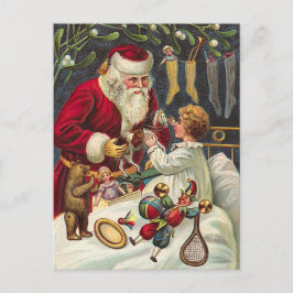 Vintage-kerstBriefkaart Feestdagenkaart