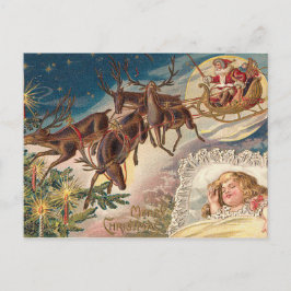 Vintage-kerstBriefkaart Feestdagenkaart