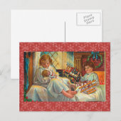 Vintage-kerstBriefkaart Feestdagenkaart (Voorkant / Achterkant)
