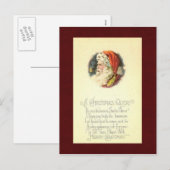 Vintage-kerstBriefkaart Feestdagenkaart (Voorkant / Achterkant)