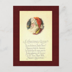Vintage-kerstBriefkaart Feestdagenkaart