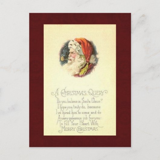 Vintage-kerstBriefkaart Feestdagenkaart (Voorkant)