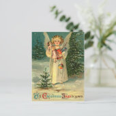 Vintage-kerstBriefkaart Feestdagenkaart (Staand voorkant)