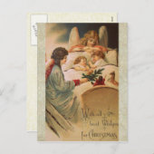 Vintage-kerstBriefkaart Feestdagenkaart (Voorkant / Achterkant)