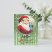 Vintage-kerstBriefkaart Feestdagenkaart (Staand voorkant)