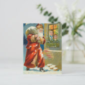 Vintage-kerstBriefkaart Feestdagenkaart (Staand voorkant)