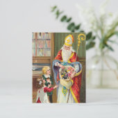 Vintage-kerstBriefkaart Feestdagenkaart (Staand voorkant)