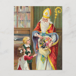 Vintage-kerstBriefkaart Feestdagenkaart