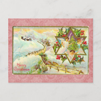 Vintage-kerstBriefkaart Feestdagenkaart