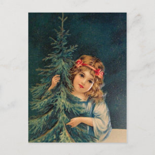 Vintage-kerstBriefkaart Feestdagenkaart