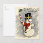 Vintage-kerstBriefkaart Feestdagenkaart (Voorkant / Achterkant)