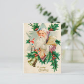 Vintage-kerstBriefkaart Feestdagenkaart (Staand voorkant)