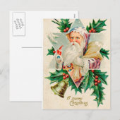 Vintage-kerstBriefkaart Feestdagenkaart (Voorkant / Achterkant)