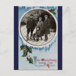 Vintage-kerstBriefkaart Feestdagenkaart