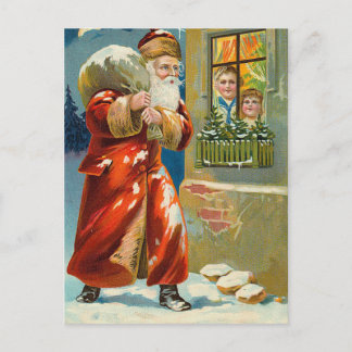 Vintage-kerstBriefkaart Feestdagenkaart