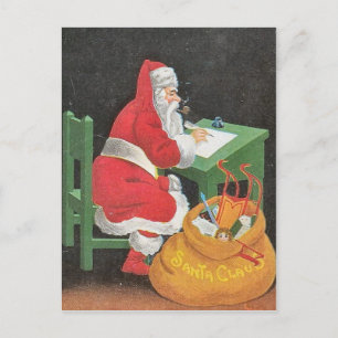 Vintage-kerstBriefkaart Feestdagenkaart