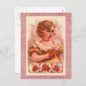 Vintage-kerstBriefkaart Feestdagenkaart (Voorkant / Achterkant)