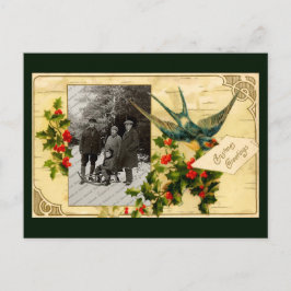 Vintage-kerstBriefkaart Feestdagenkaart