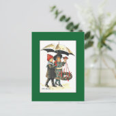 Vintage-kerstBriefkaart van Jenny Nystrom Briefkaart (Staand voorkant)