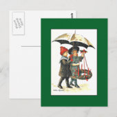 Vintage-kerstBriefkaart van Jenny Nystrom Briefkaart (Voorkant / Achterkant)