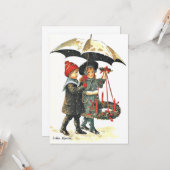 Vintage-kerstBriefkaart van Jenny Nystrom Kaart (Voorkant / Achterkant in situ)