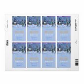 Vintage kerstbruiloft etiket (Full Sheet)