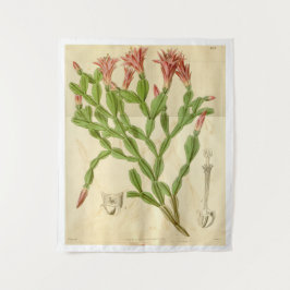 Vintage-kerstcactus Wandkleed