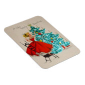 Vintage kerstcadeau-droogboom magneet (Rechterzijde)