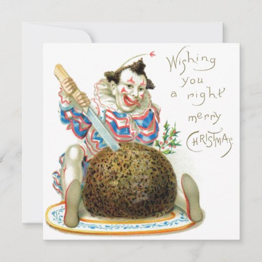 Vintage kerstcadeau feestdagenkaart (Voorkant)