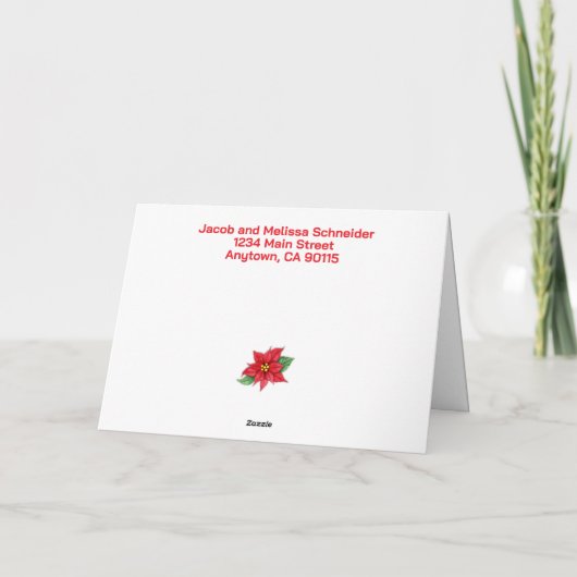  vintage kerstcadeau inpakpapier feestdagen kaart (Achterkant)